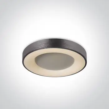 LED PLAFONJERA 40W/3000K/2400lm/230V fi480mm BRUŠENI ANTRACIT