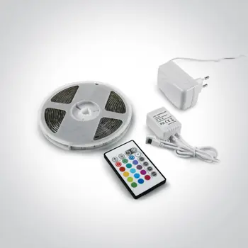 LED TRAKA STRIP 24V/DC 30LED/m 7,2W/m RGB/DIM/IP20 +DALJINSKI  5m
