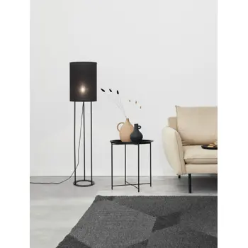 LEITH STAJAĆA LAMPA  E27 /IP20/CRNA