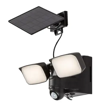 LESZNO SOLARNA SVJETILJKA LED 10/CRNA/IP54/800lm