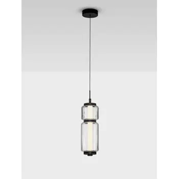 LIESSA LED VISILICA CRNA/STAKLO 7W IP20 3000K