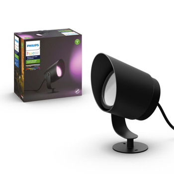 LILY PHILIPS HUE vrtna LED svjetiljka na kolcu Ambiance LV SPIKE crna 1X15