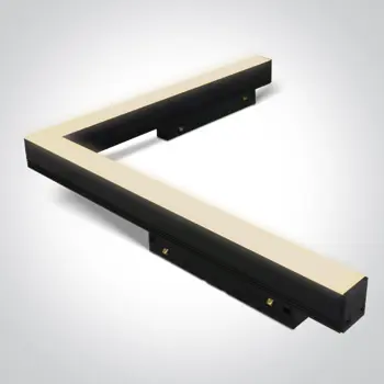 LINEARNA KUTNA LED SVJETILJKA ZA MAGNETSKE MINI/MIDI ŠINE 25W CCT 48V IP20 CRNA