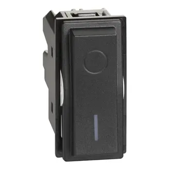 LNOW PREKIDAČ DVOPOLNI/16A/250V/CRNI