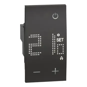 LNOW ELEKTRONIČKI TERMOSTAT RELEJNI 5A/230V 2M CRNI