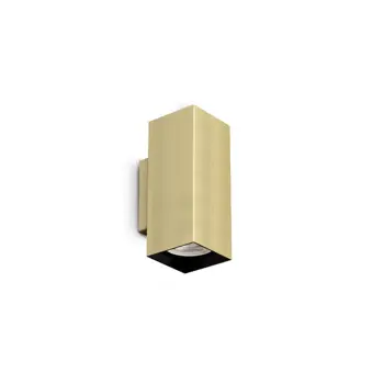 LOOK AP2 KVADRATNA ZIDNA SVJETILJKA D60 H150 2xGU10 MESING