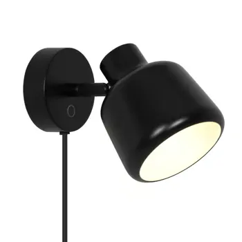 LOUELLA ZIDNA LAMPA CRNA E14/10W/IP20/220-240V