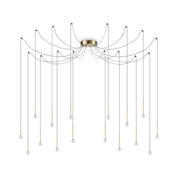LUCCIOLA LED VISILICA SP16 OTTONE