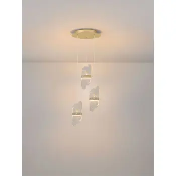 LUCIEN LED LUSTER ZLATNI/STAKLO 20W IP20 2700K TRIAK PRIGUŠLJIV