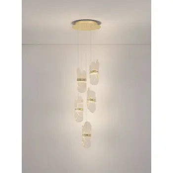 LUCIEN LED LUSTER ZLATNI/STAKLO 34W IP20 3000K TRIAK PRIGUŠLJIV