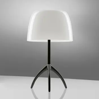 LUMIERE PICCOLA E14 CROMO STOLNA LAMPA NERO/BIANCO FOSCARINI