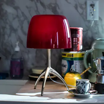 LUMIERE PICCOLA STOLNA SVJETILJKA E14, DIMABILNA, TREŠNJA CRVENA/SVIJETLOŽUTA