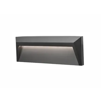 LUTON VANJSKA ZIDNA SVJETILJKA LED 1,6W/3000K/212lm/IP65/TAMNO SIVA