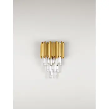 MAGNOLIA ZIDNA SVJETILJKA KRISTAL ZLATNA LED E14 2x5W 100-240V IP20
