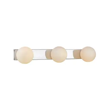 MINI ZIDNA SVJETILJKA 3L CHROME/WHITE IP44 G9 IP44