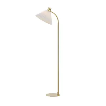 MIRA STAJAĆA SVJETILJKA 1L BRUSHED BRASS/WHITE E27