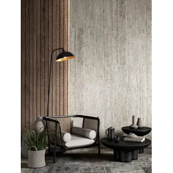 MIRBA STAJAĆA LAMPA E27 /IP20/CRNA & ZLATNA