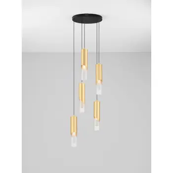 MODESTO Visilica Grlo G9 5x5 W IP20 Zlatna