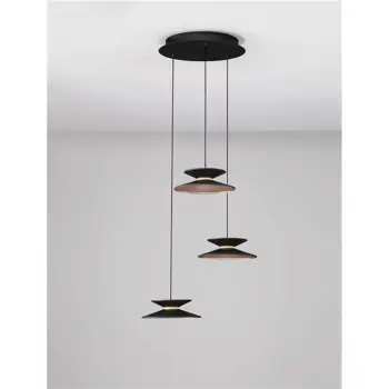 MORFI VISILICA  LED /3000K/14W/280Lm/CRNA & ZLATNA