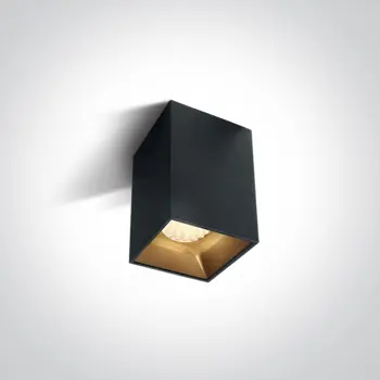 NADGRADNA KVADRATNA SVJETILJKA CRNA 12W LED WW IP20