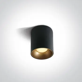 NADGRADNA OKRUGLA SVJETIJKA CRNA 12W LED WW IP20