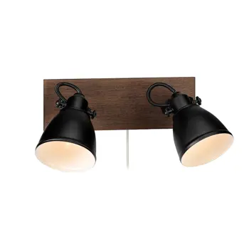 NATIVE ZIDNA SVJETILJKA 2L BROWN/BLACK E14