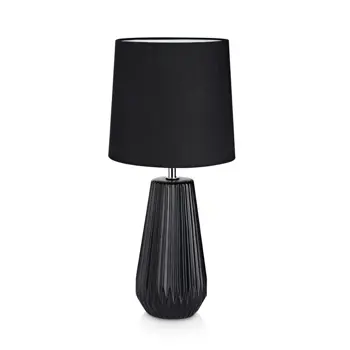 NICCI STOLNA LAMPA CRNA E14