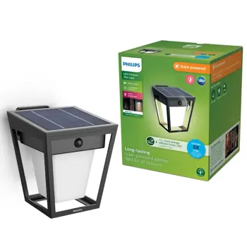 NISSA PHILIPS solarna LED svjetiljka White Ambiance 30K crna IR