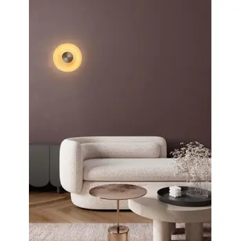 NOUS ZIDNA LAMPA LED /3000K/8W/304Lm/BRASS GOLD AMBER