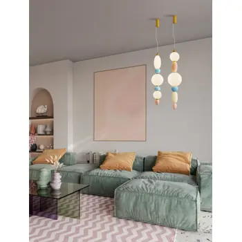 OBRIE VISILICA LED/3000K/23W/1423Lm/ZLATNA & PLAVA & LJUBIČASTA & BIJELA