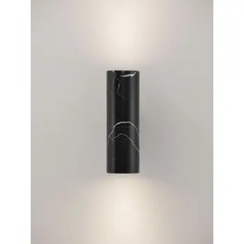 OLVIO Zidna svjetiljka Grlo GU10 2x10 W IP20 Crna