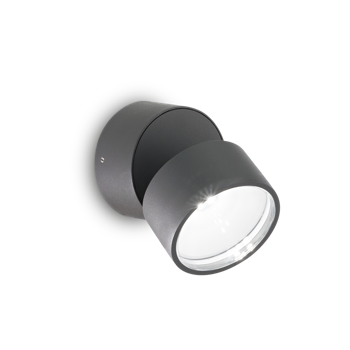 OMEGA LED ZIDNA SVJETILJKA AP OKRUGLA ANTRACIT 3000K IP54