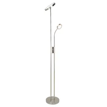 OPHUS STAJAĆA SVJETILJKA LED 18,5 + LED 4,5/SATENASTI KROM/IP20/2110lm