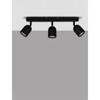ORSON PLAFONSKA LAMPA GU10 IP20/CRNA 3X