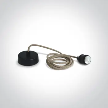 OVJES E27/50W/230V CRNI