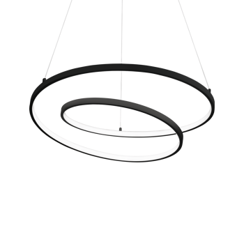 OZ SP LED LUSTER D80 ON-OFF CRNI