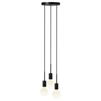 PACO 3-SPOT VISILICA CRNA E27 IP20