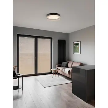 PAULINE PLAFONSKA LAMPA LED 48W/3000K/4010lm/DIMM/IP20/CRNA