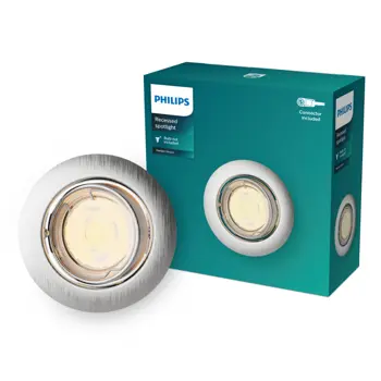 PERIDOT PHILIPS LED downlight ugradbeni KIT okrugla GU10 NL nikal