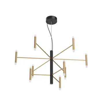 PERLA VISEĆA SVJETILJKA IP20/5576lm/3000K CRNA,Brushed ZLATNA