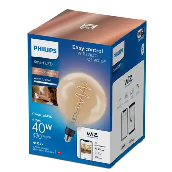 PHILIPS SMART LED žarulja 40W G200 E27 prozirna