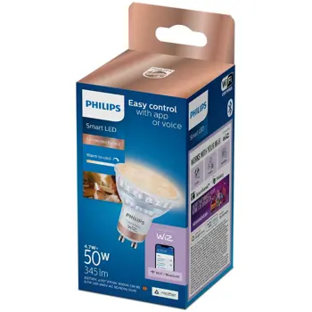 PHILIPS SMART LED reflektor GU10 GLASS prozirna (345 lm)