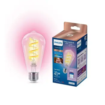 PHILIPS SMART LED žarulja ST64 E27 RGB prozirna
