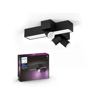 CENTRIS PHILIPS HUE LED reflektor GU10 CROSS 3-SPOT crni V2