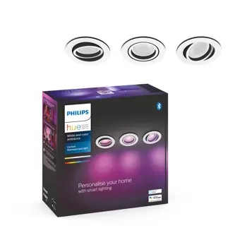 CENTURA PHILIPS HUE ugradbeni LED downlight R. bijeli 3XGU10