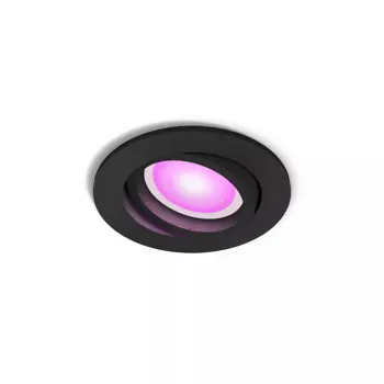 CENTURA PHILIPS HUE ugradbeni LED downlight R. crni 1XGU10