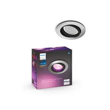 CENTURA PHILIPS HUE ugradbeni LED downlight R. aluminij 1XGU10