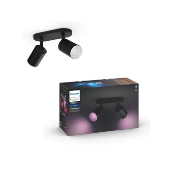 FUGATO PHILIPS HUE pametni LED reflektor crni 2XGU10