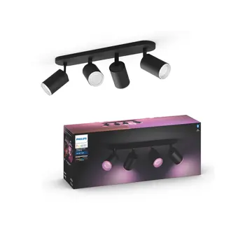 FUGATO PHILIPS HUE pametni LED reflektor crni 4XGU10