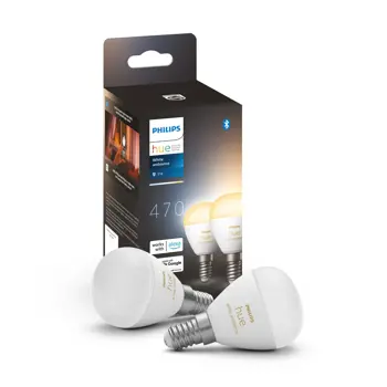 LUSTER PHILIPS HUE pametna LED žarulja White Ambiance E14 (set 2 kom)